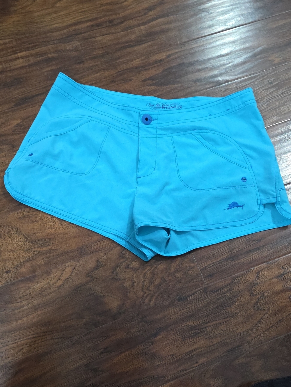 Pelagic Blue Ocean Flex Blue Quick-Dry Swim Surf Board Shorts Size 4